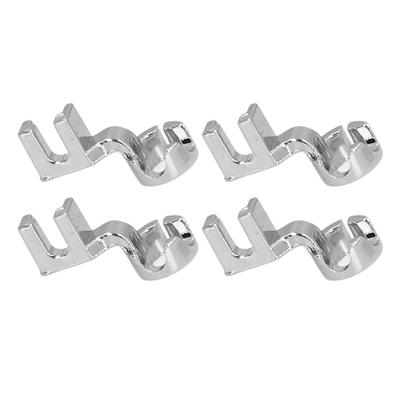 4 Stück Lineal-Nähfüße Rund Offene Zehe Quilten Stickerei Linealfuß für Nähmaschine mit niedrigem Schaft