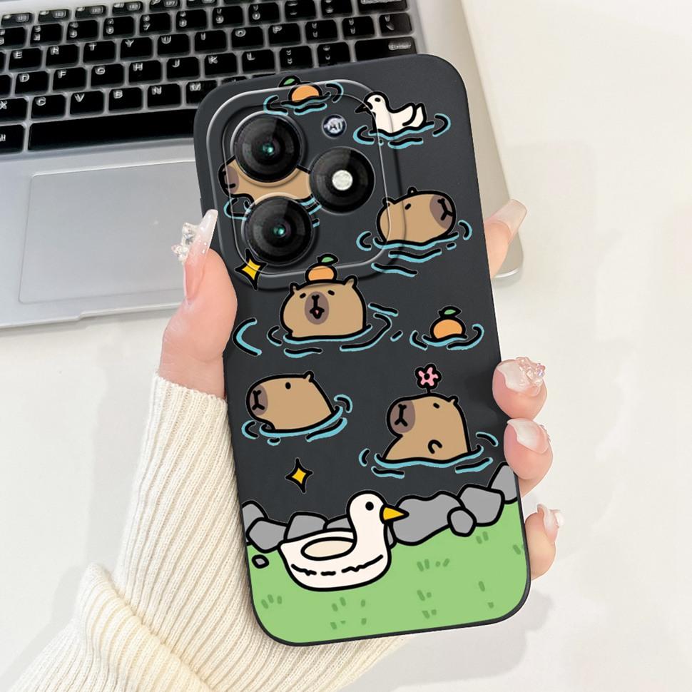 For Itel A70 A665L Case Soft Silicone Fashion Rabbit Phone Cover For Itel A 70 A70 Fundas ItelA70 Casing Shockproof Cover