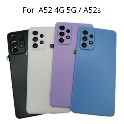 Back Cover For Samsung Galaxy A52 4G 5G A525 A526 Battery Cover For Galaxy A52s A528 Door Rear Housing  With Camera Lens
