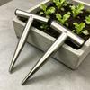 Hand-Steckwerkzeug aus Edelstahl, Pflanzlochstecher, Gartengerät mit T-Griff, Bodenstecher zum Pflanzen von Zwiebeln, Tulpen, Narzissen, Gemüse