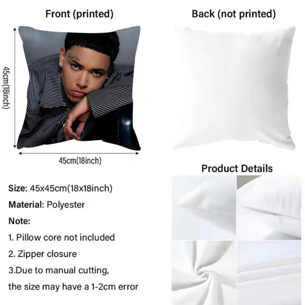 HIPHOP Singer K-Kwn RNB Cushion Cover 2-in-1 Reversible Plush Pillow Cover | Car/Sofa/Bed | Perfect Gift
