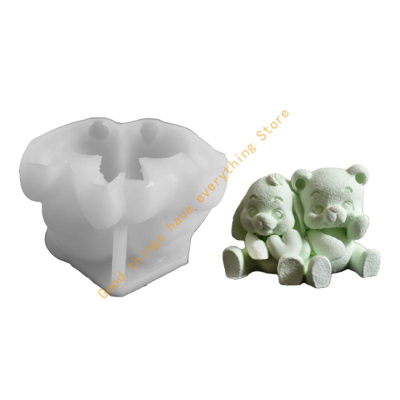 Sturdy Silicone Mould for Animal Shaped Including Bear and Rabbits Designs for Projects 55KF