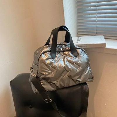 Sacs à bandoulière d'hiver pour femmes, spacieux, rembourrés en coton, grand sac à bandoulière tendance