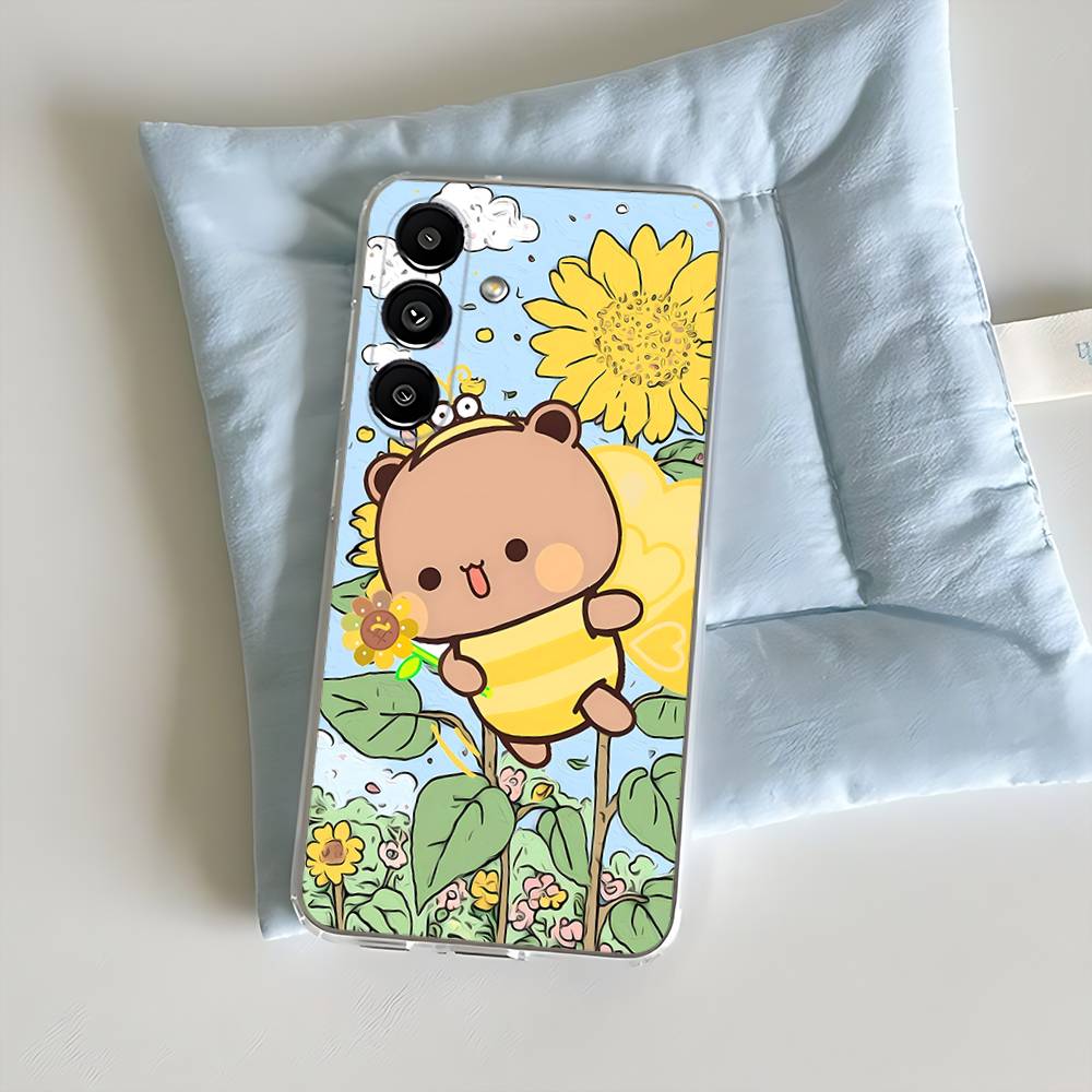 Мультяшный Милый Чехол Для Телефона BuBu DuDu Для Samsung S30,25,24,23,21,22,20,10,5G,FE,lite,PIus,Ultra Прозрачный Чехол SamsungS25