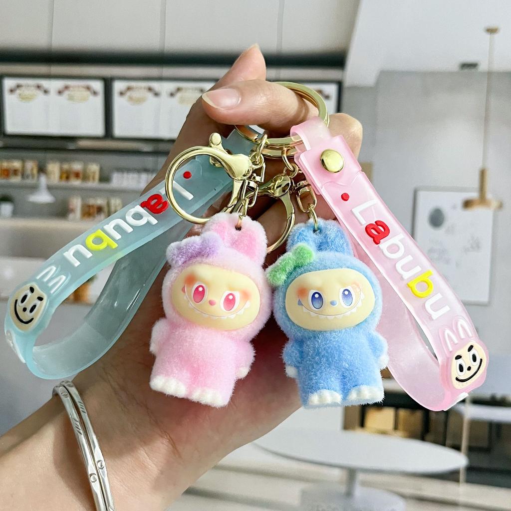 Cartoon Cute Flocking Key Pendant Doll Doll Bag Pendant Creative Small Gift