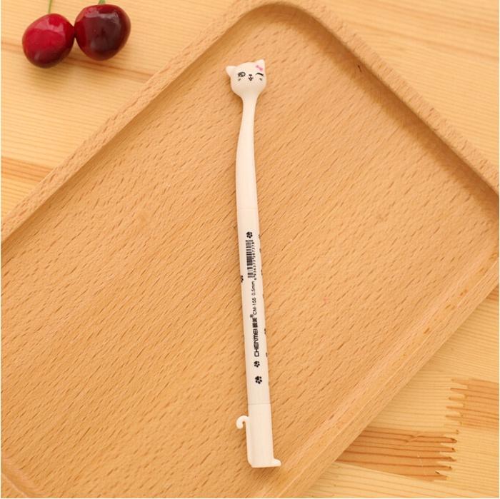 

1 шт. Канцелярские принадлежности корейские милые кавайные гелевые ручки для кошек для девочек кавайные офисные школьные принадлежности ручка креативные милые симпатичные милые Ink Color:Black