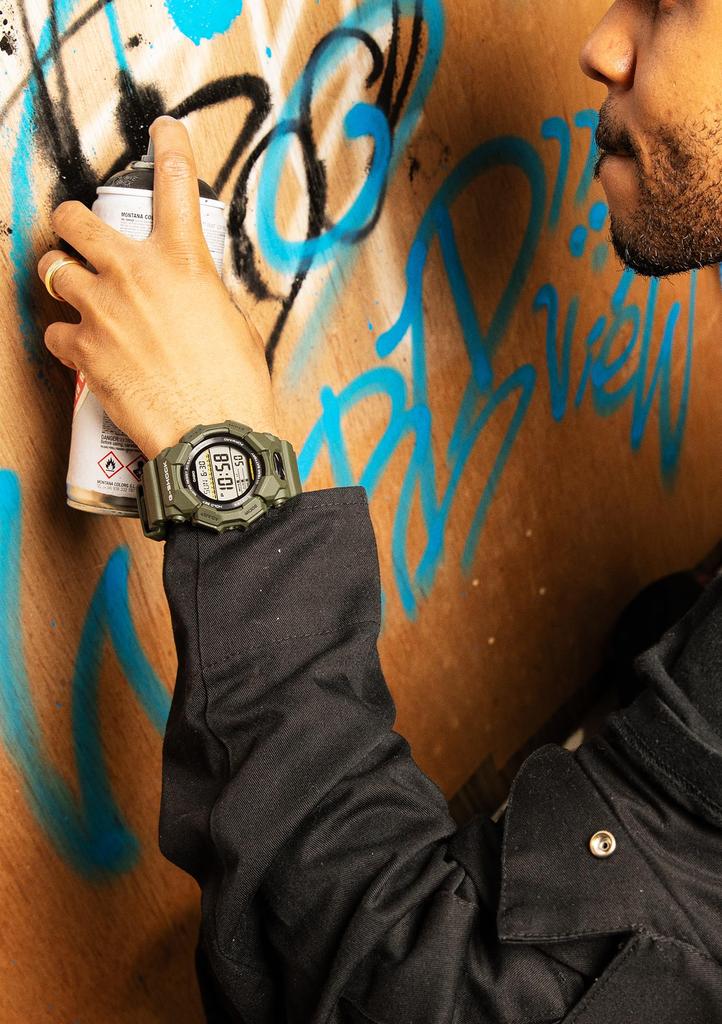 Casio Long Life Biomass Khaki G-Shock Watch, Plastic, GD-010-3JF, Men's,