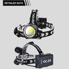 Leistungsstarke XHP360 LED-Stirnlampe, superhell, 200000 lm, Scheinwerfer, verstellbare Lampe, Warnleuchten, wiederaufladbare Laterne
