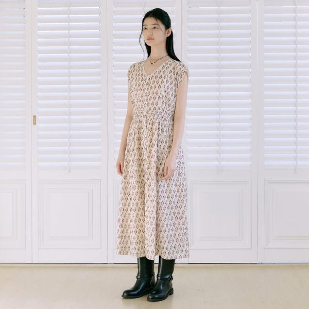 ThurSday ISland Women S Flower V Neck Smocking dreSS T264mop271w