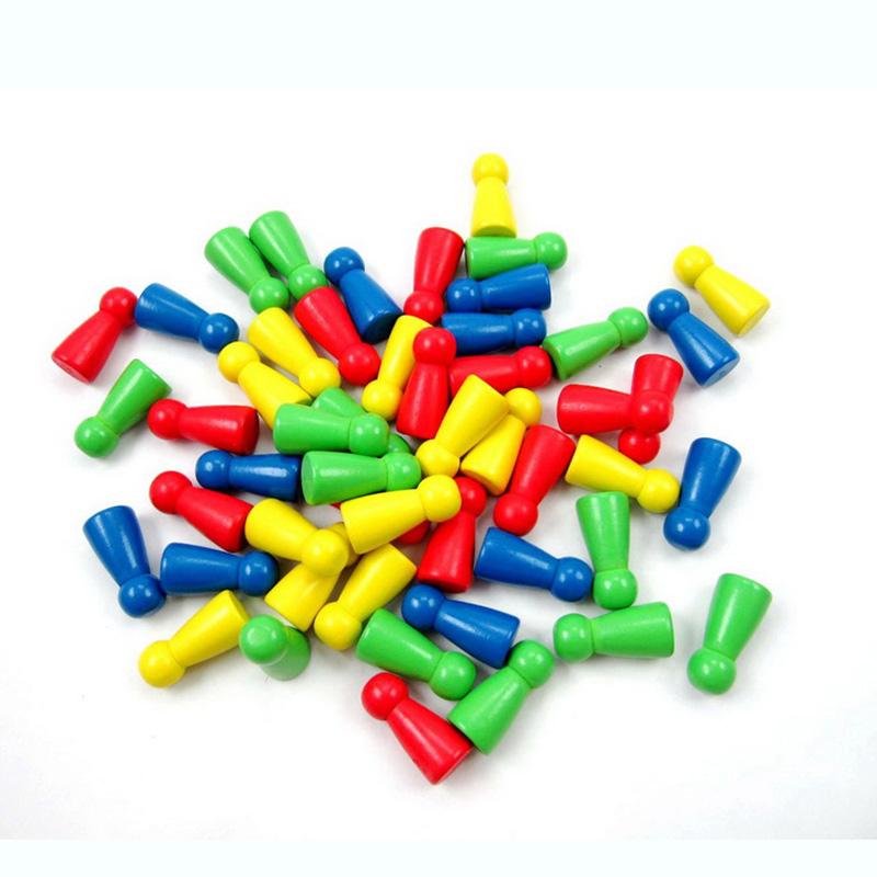 50Pcsset Chess Pieces Board Game Accessories Wood Pawnchess Card Pieces For Board Game And Other Games Accessories