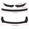 Hochwertige Autoteile Universeller Frontstoßstangen Splitter Lippe Spoiler Diffusor Body Kit Schwarze Winglets Seitenschweller Verlängerung Schutz