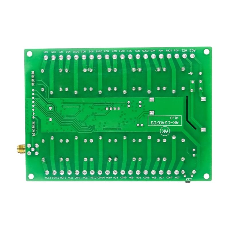 Secure 433MHz 12 Channel Relays Module With Remote, DIY Wireless Controls for Lights and Motors 12V 48V