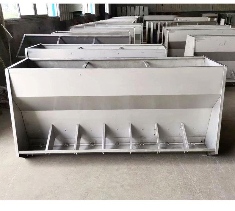 Thickened Stainless Steel Automatic Pig Feeder - Single/Double-Sided for Fattening & Nursery Pigs