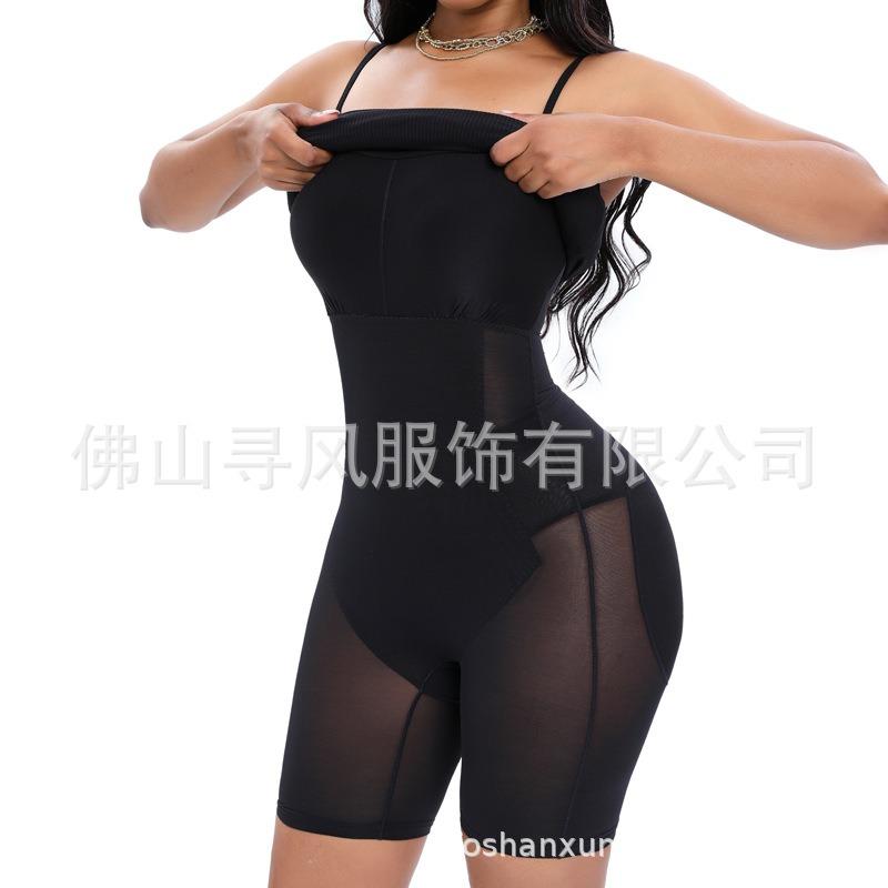 Women Modal Spaghetti Strap Light Tummy Control Bodycon Maxi Dress 2 In 1 Shapewear Long Dress