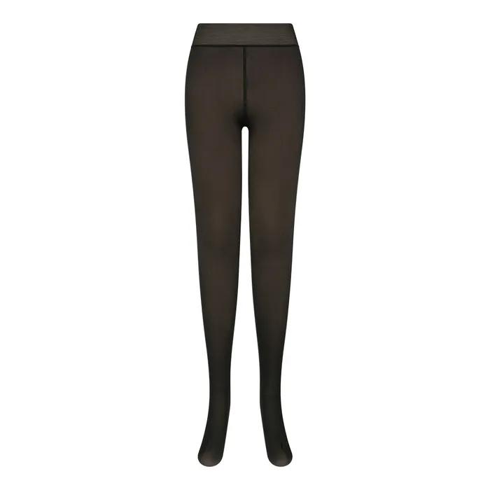 Warm Fit See-through Fleece-Lined Stockings