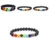 Europäischer und amerikanischer grenzüberschreitender neuer Stil Naturvulkanstein Armband Legierungsmaterial Geometrisches Design