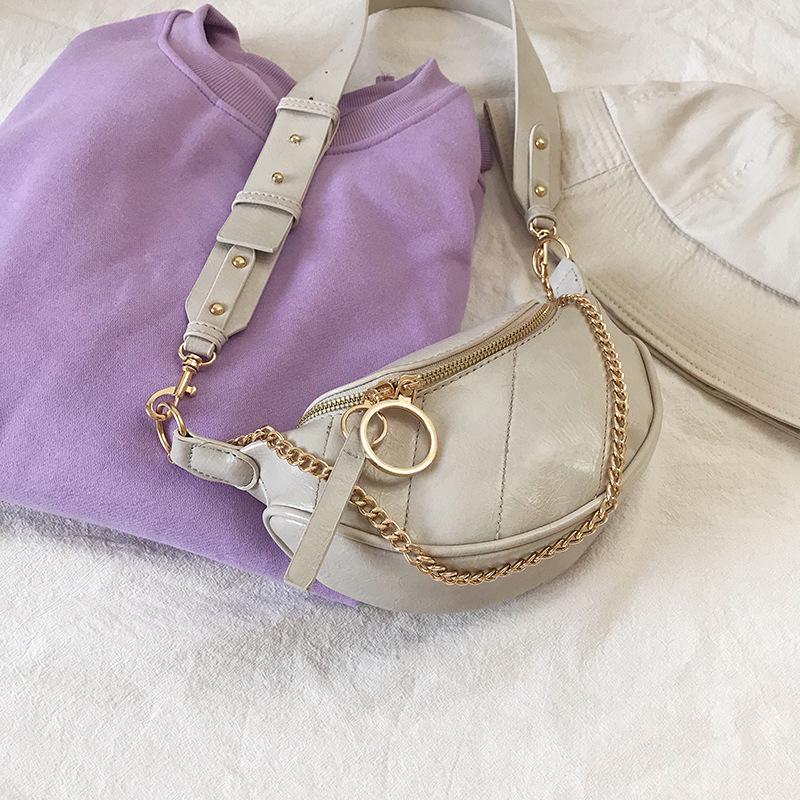 2023 Trendige Damen Crossbody Bauchtasche mit Kette