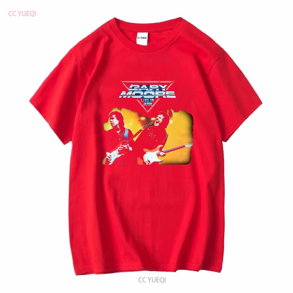 Gary Moore T Shirt Live In Japan Tour 83 Sizes S to XXL New long or short sleeves vintage Washed Versatile