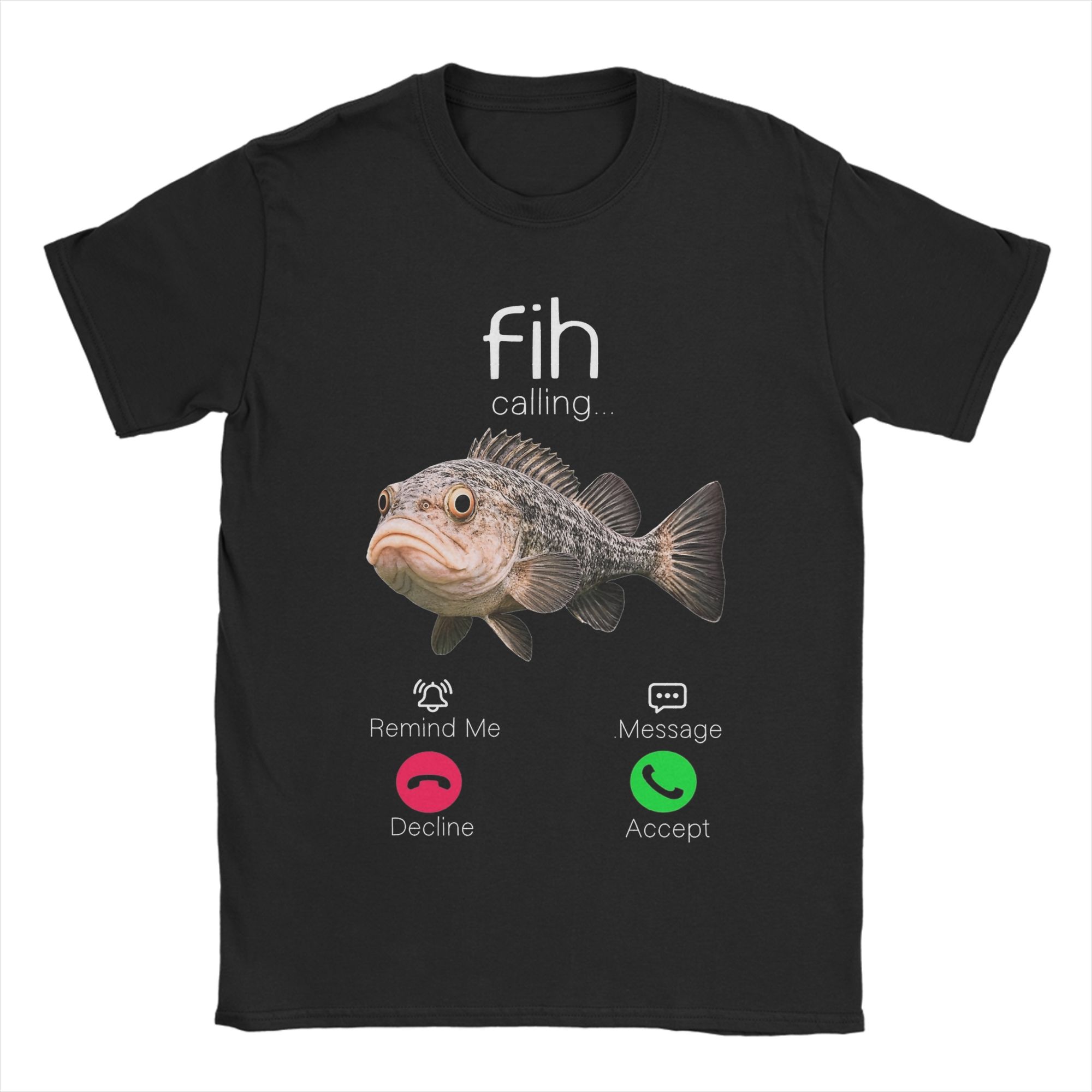 Unisex Fih Shoes Funny Fish Meme T Shirts  Pure Cotton Tops Leisure Short Sleeve Round Collar Tee Shirt Plus Size TShirt S