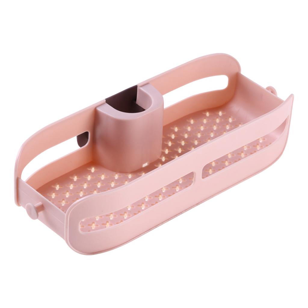 Kitchen Sink Shelf Rack Over The Counter For Storage Draining Basket No Installation Required Food Grade PP Material