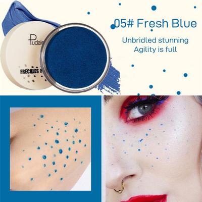 Neues Produkt, wasserdichtes Set für künstliche Sommersprossen, lebensechtes Make-up für das Gesicht mit Punkt- und Punktabdruck, perfektes Sonnenlicht in 1 Minute, 05 Fresh Blue, 1 Stück, 05 05 Fresh Blue