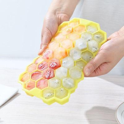 Culoare aleatorie fagure formă gheață mucegai tavă silicon Ice Cube Maker matrite pentru înghețată gadgeturi de bucătărie