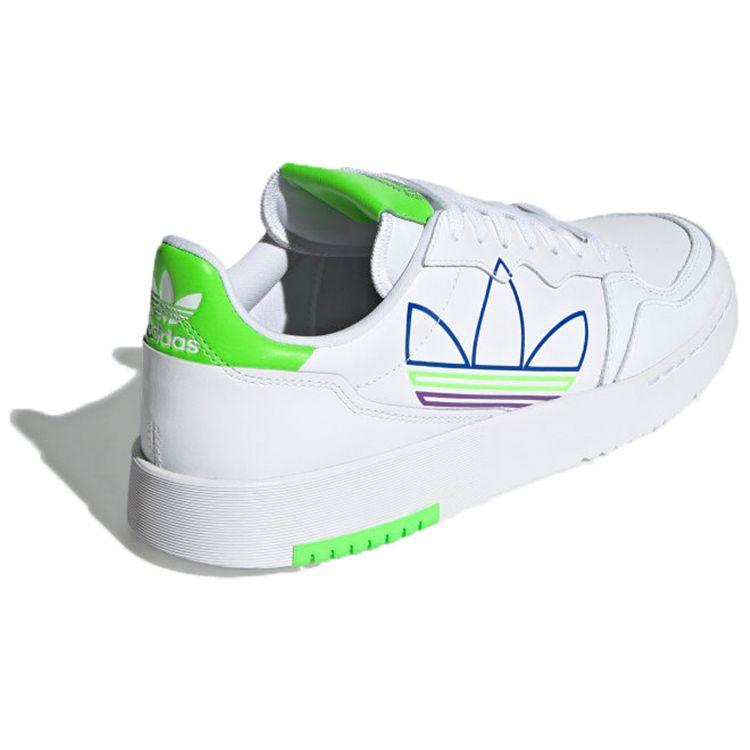 Adidas Originals Super Court Low Top Sneakers Unisex Sneakers White Green FX5707