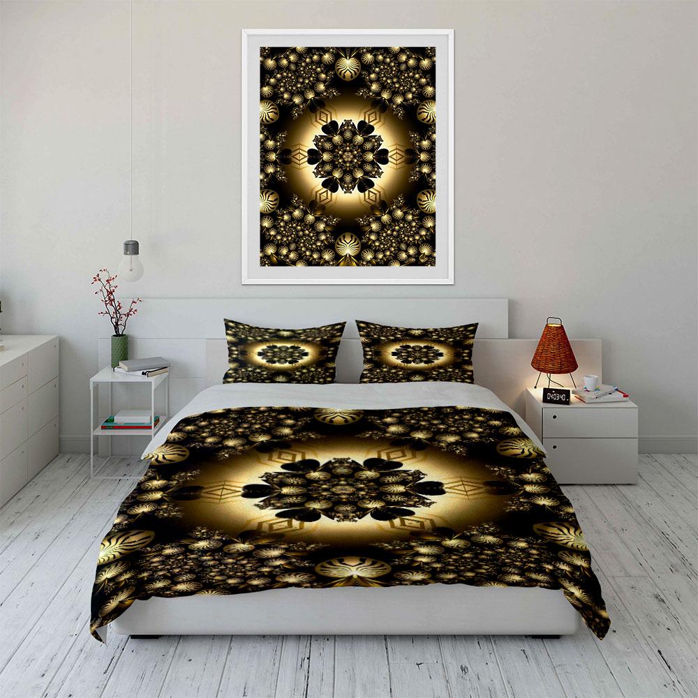 Abstract Floral and Geometric. Bedding Sets Duvet Cover Sets Duvet Covers Pillowcases(1 * Duvet Cover 2 * Pillowcases Without Duvet Insert)