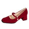 Fashion Elegant Women's High Heels Mary Jane Shoes Bead Heeled Sandals 2025 Trend Summer Fad New Chunky Pumps Party Dress Mujer Zapatos
