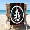 proof beach towel with a V-VOLCOM LOGO4 pattern - soft,absorbent,quick-drying,machine washable - perfect for swimming,camping,bathing