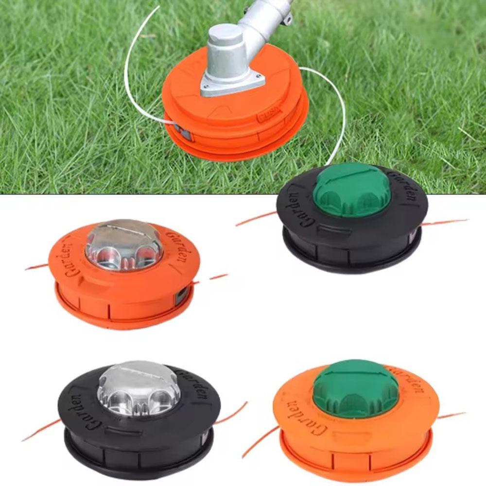Universal Lawn Mower Head M10 Nylon and Aluminum Travel Reel Lawn Mower 2-wire Lawn Mower Head Wire Rope Wire Saw Garden Mower