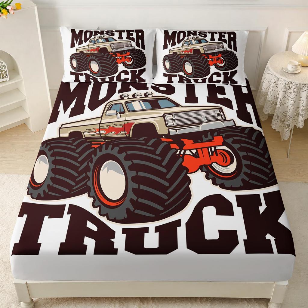 Math Galaxy Cartoon Planet Pattern Sheet Three-Piece Digital Printing Bedding Boys Girls