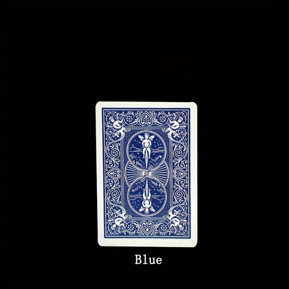 Blue Change Red Changing Color Card Close Up Deck Magic Tricks Card  Player Magic Props