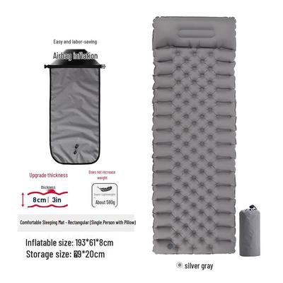 Outdoor Inflatable Sleeping Pad with Pillow