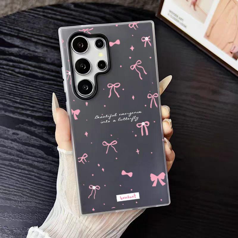 Bow Fashion Trend Women Phone Case For Samsung Galaxy S25 Ultra S24 S23 FE S22 Plus a16 A52 A54 A55 A35 A34 A33 A32 Back Cover