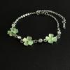 Diamond-Studded Lucky Four-Leaf Clover Bracelet - Fashionable & Versatile Women's Accessory