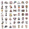 50 Cartoon Circus Doodle Stickers Decorate Guitar Notebook Suitcase DIY Waterproof Stickers