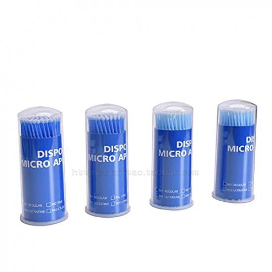Annhua 400 PCS Disposable Micro Applicator Dental Brush Bendable, Application Micro Swabs for Eyelash Extensions, Personal Care, Cleaning and