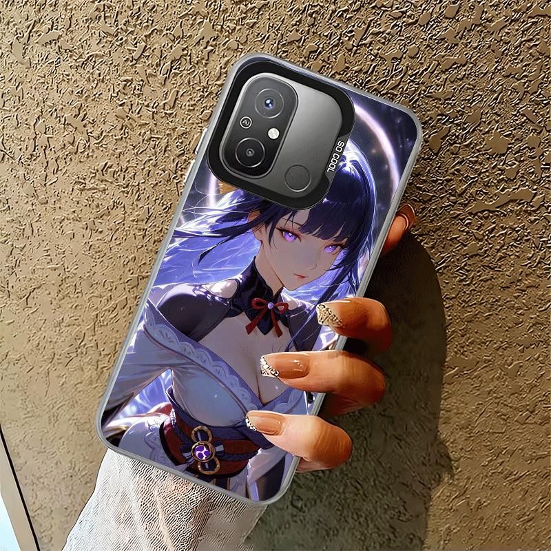 Genshin Impact Raiden Shogun Soft Phone Case for Xiaomi Redmi 15C 15 14C 13C 12C Poco X5 X6 X7 Pro X3 F8 F7 Ultra M8 13 12 Cover