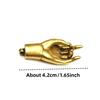 Modern Metal Craft Guanyin Bergamot Pendant with Enlightenment Key, Plated Brass for Art and Collectibles
