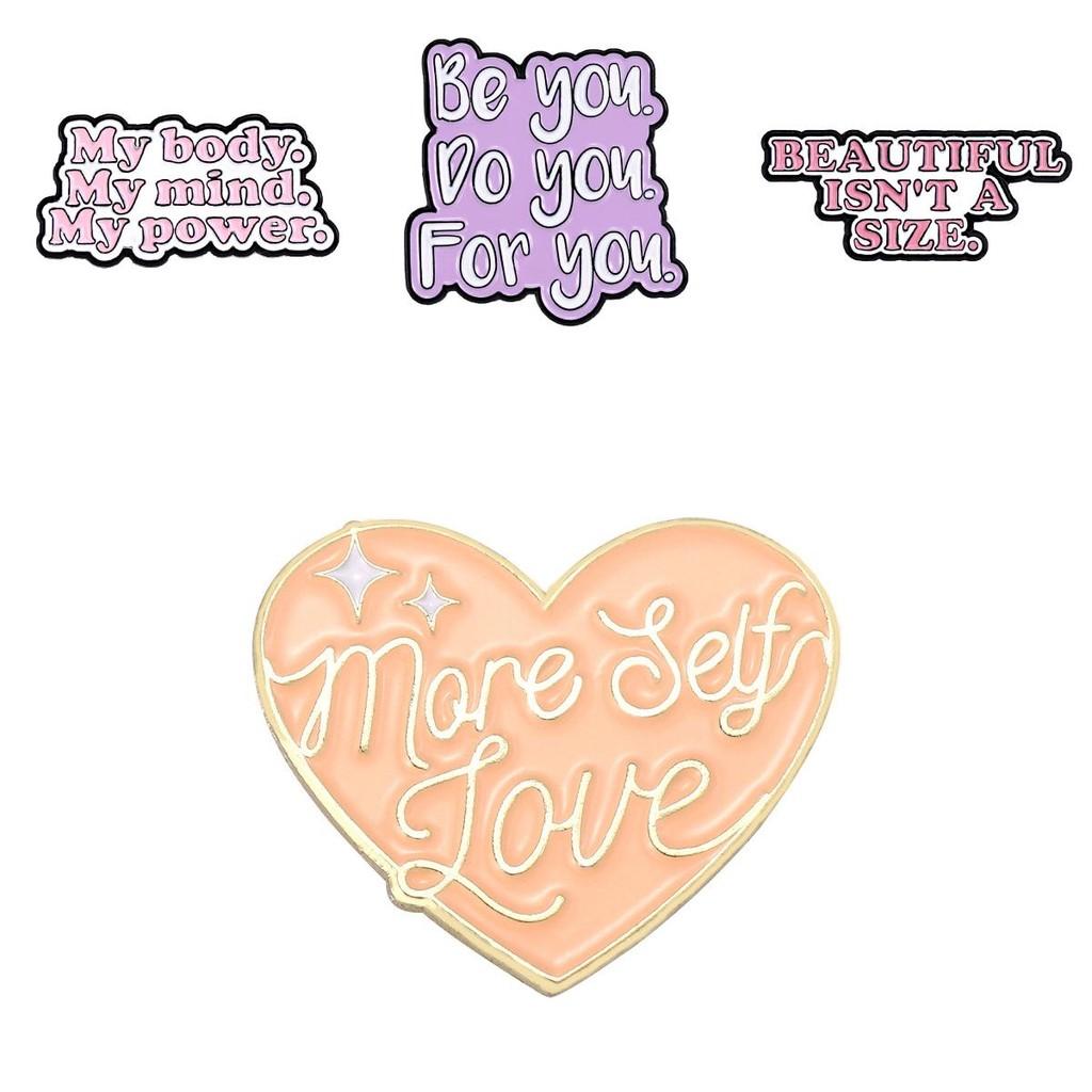 Creative English Letter Brooch Unique Alloy Badge For Sweaters Scarves Versatile Fashion Accessory