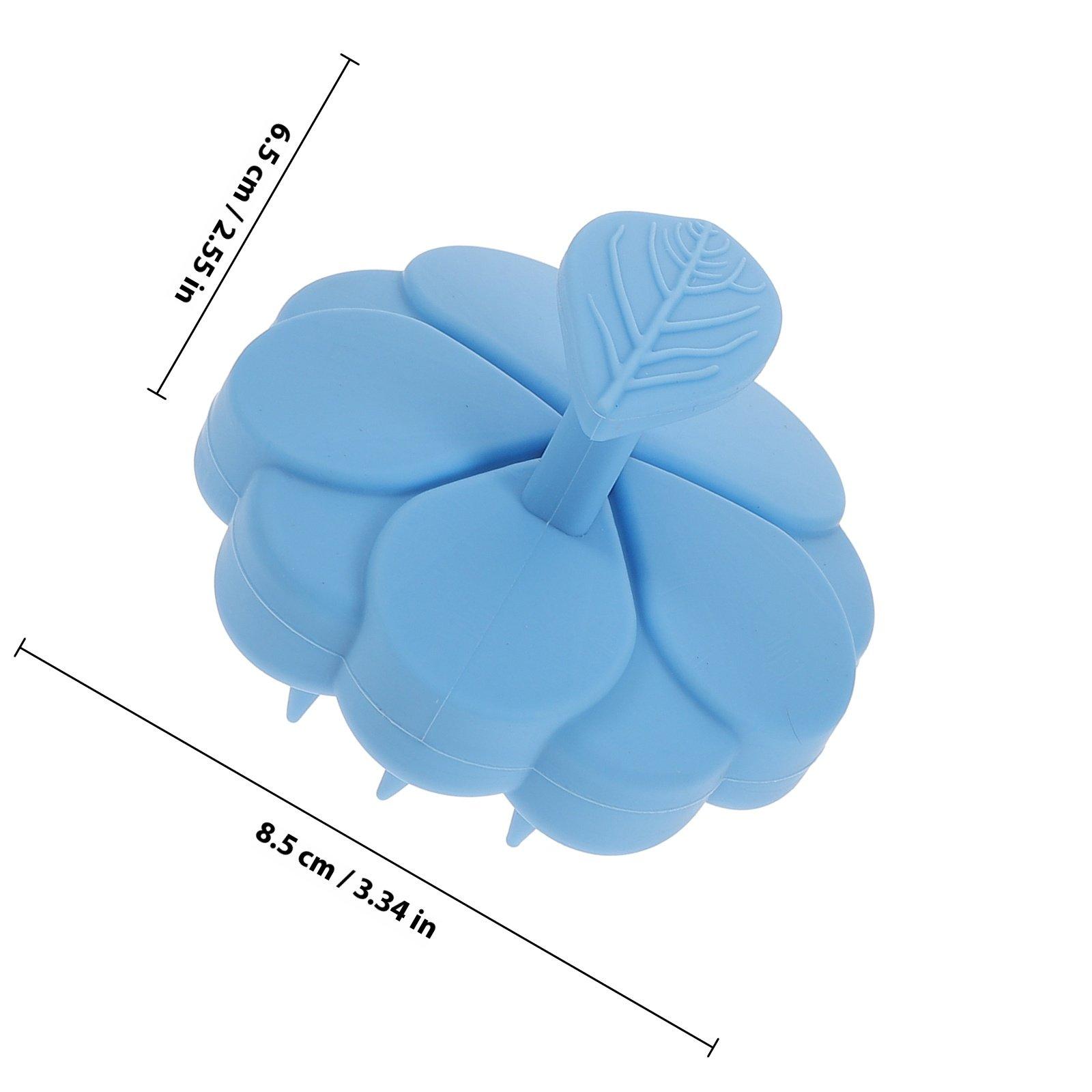 Portable Silicone Scalp Massager Hair Cleaning Brush Flexible Shampoo Scalp Care Deep Cleaning Dandruff Removing Bath Massage синий