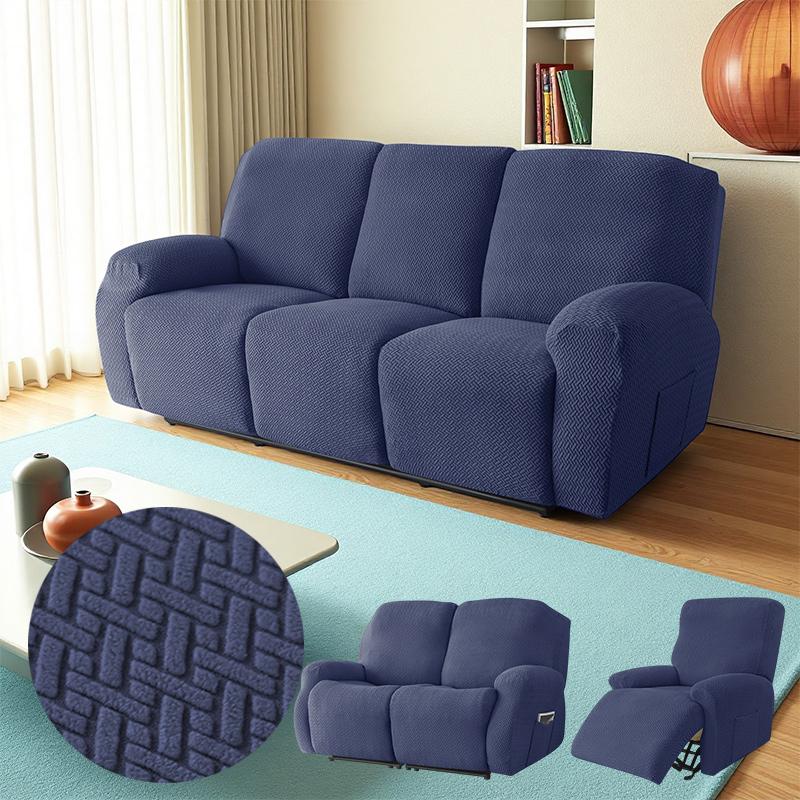 1/2/3Seater Recliner Sofa Covers For Living Room Non-Slip Armchair Slipcover Stretch Spandex Recliner Cover Furniture Protect