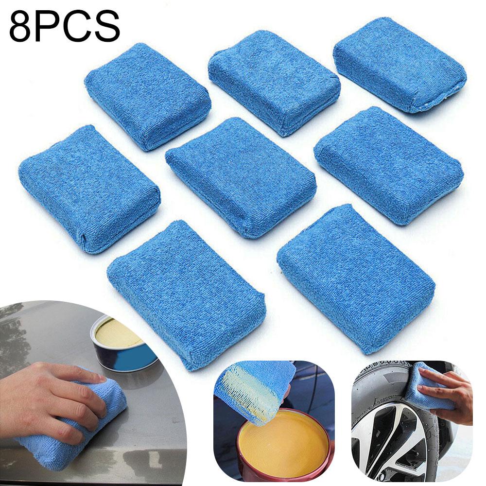 Aplicator de burete de lustruit pentru epilare auto cu spumă din microfibră Set de spălat 8X