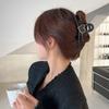 Matte Black Hair Claw for Women - Elegant Large Hairpin with Strong Hold and Volume Enhancement