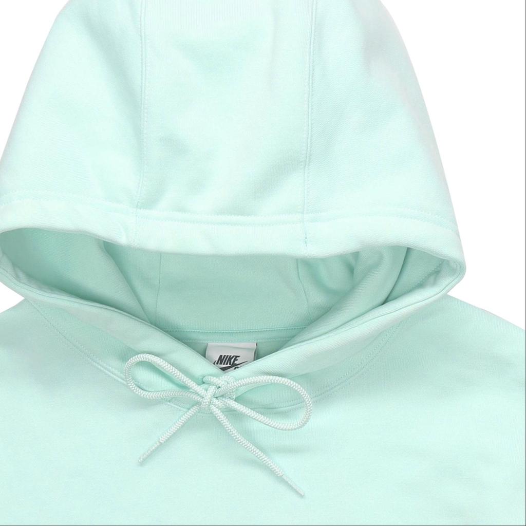 Nike Logo Print Drawstring Hoodie Unisex Tops Mint-Green DR1039-379