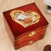 Sound Music Box With Elegant Rotating Jewelry Designs ABS Metal Wind Up Music Box for Relaxation & Decorative Use