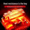 Smokeless High-Temperature Charcoal Briquettes for Home and Commercial Use - Durable and Flammable Fruit Wood Charcoal Heating Solution