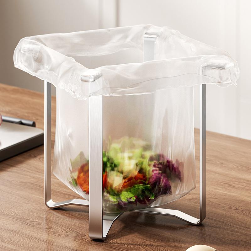 Convenient Stainless Steel Sink Strainer with Disposable Mesh Basket Holder for Easy Kitchen Management 1/2pcs