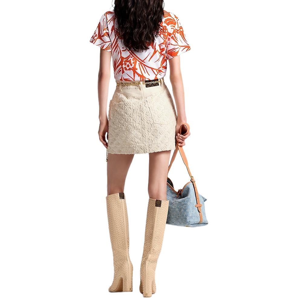 LOUIS VUITTON Monogram Fil Coupe Mini Skirt 1AFUQ3